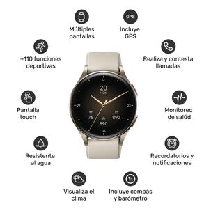 Reloj Smartwatch Lhotse Vibe 05 Gps Black 45mm