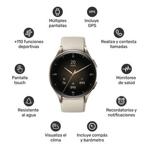 Reloj Smartwatch Lhotse Vibe 05 Gps Black 45mm