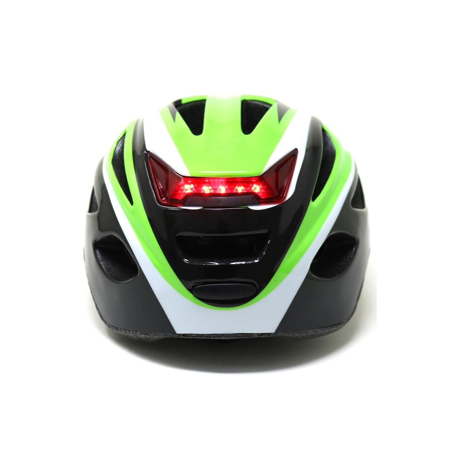 Casco Radical Mountain Mtb Con Luz Verde Negro L 58-61cm image number 2.0
