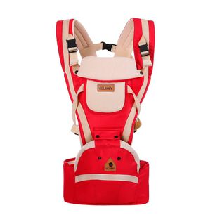 Portabeb&eacute;s Ergon&oacute;mico Y Transpirable 3 En 1 Color Rojo