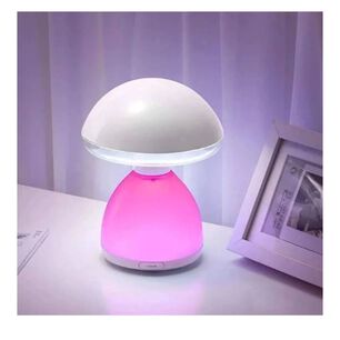 Velador Led Touch Lampara Hongo Usb Inalambrica Luz Rgb
