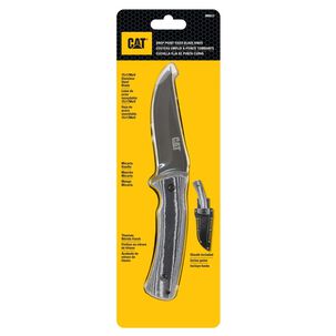 Cuchillo Fijo Cat 980013 Punta Fija Curva