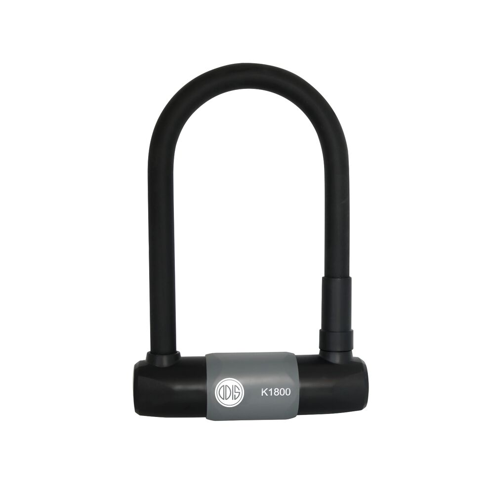 Candado Bicicleta U Lock Odis K1800 18x186mm Grafito Llave Disco image number 0.0