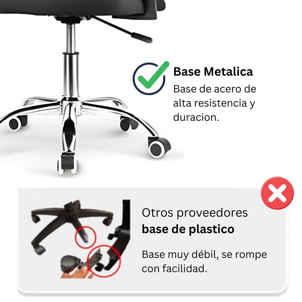 Silla Ejecutiva Ergon&oacute;mica New York Con Respaldo De Malla Negra image number 4.0