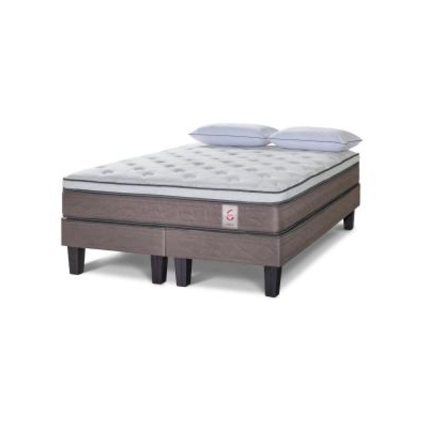 Cama Europea Rosen New Style 6 / 2 Plazas / Base Dividida + Almohadas image number 5.0