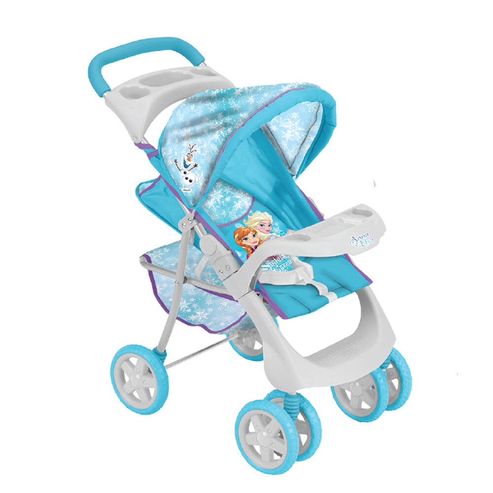 Coche Travel De Juguete Para Muñeca + Cuna Frozen Disney image number 1.0