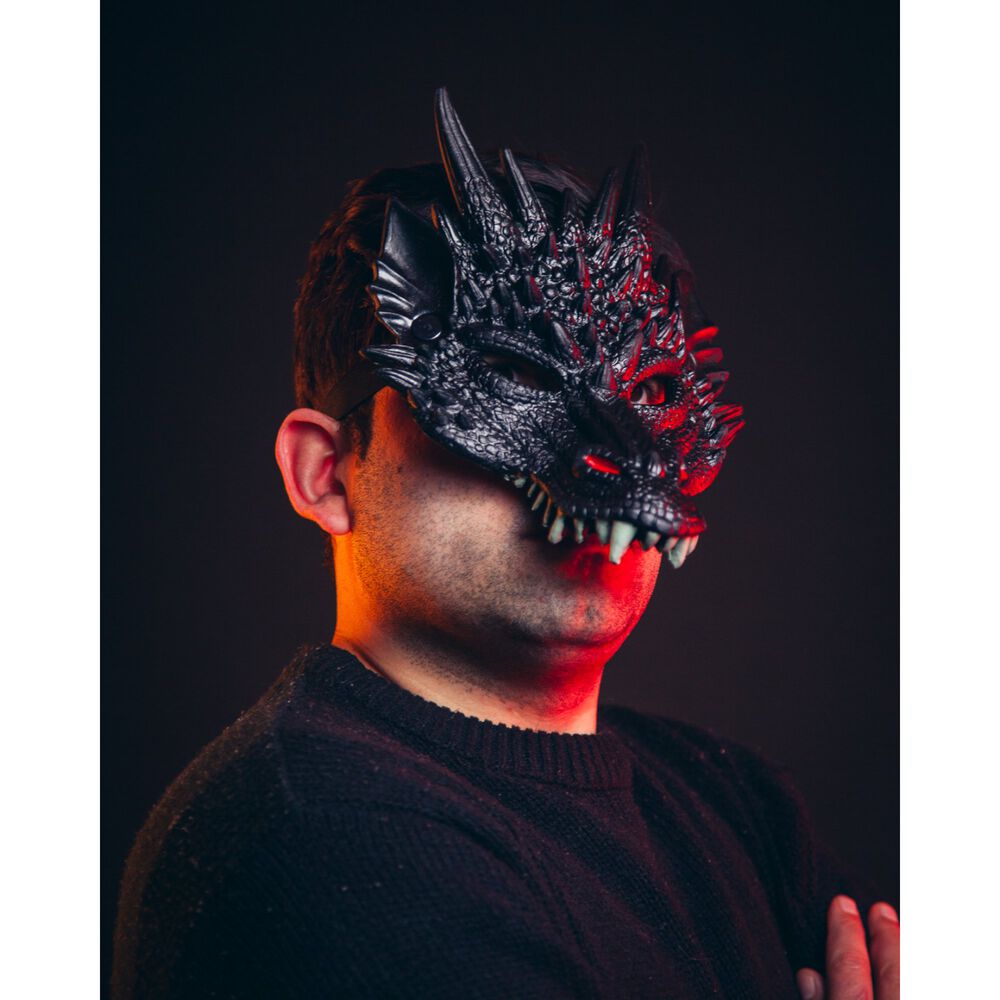 M&aacute;scara De Drag&oacute;n 3d Suave C&oacute;moda Cosplay Halloween Fiesta image number 3.0
