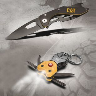 Cuchillo Navaja Mas Llavero Multiherramienta Con Luz Cat 980361n