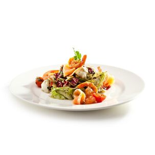 Set De 6 Plato Policarbonato Amarillo 17cm