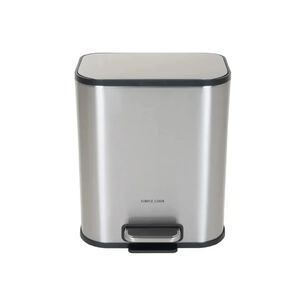 Basurero 5l Con Pedal Mate Y Anti Huellas Simple Cook