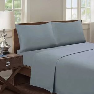 Juego De S&aacute;banas 1.5-188 Hilos Gris