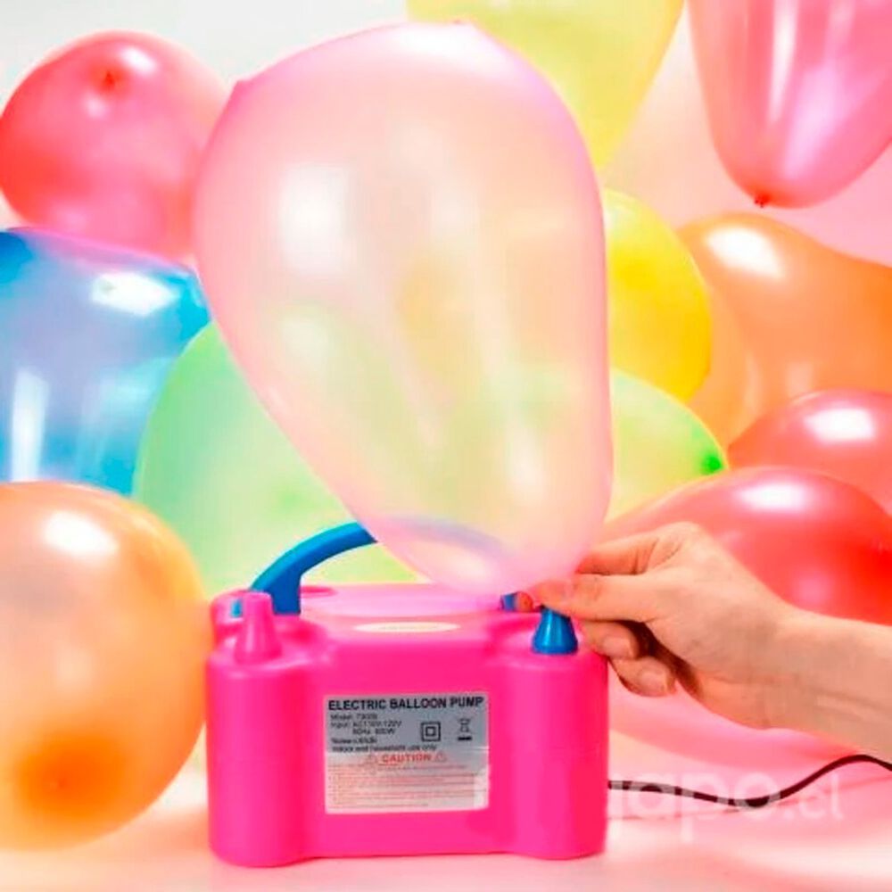Inflador De Globos El&eacute;ctrico Port&aacute;til Doble Boquilla image number 4.0