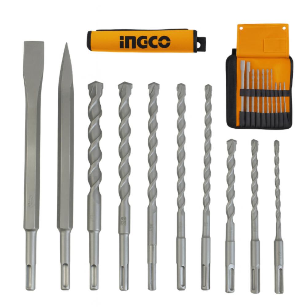 Set De Brocas Y Cinceles Sds Plus 10 Piezas Ingco image number 2.0
