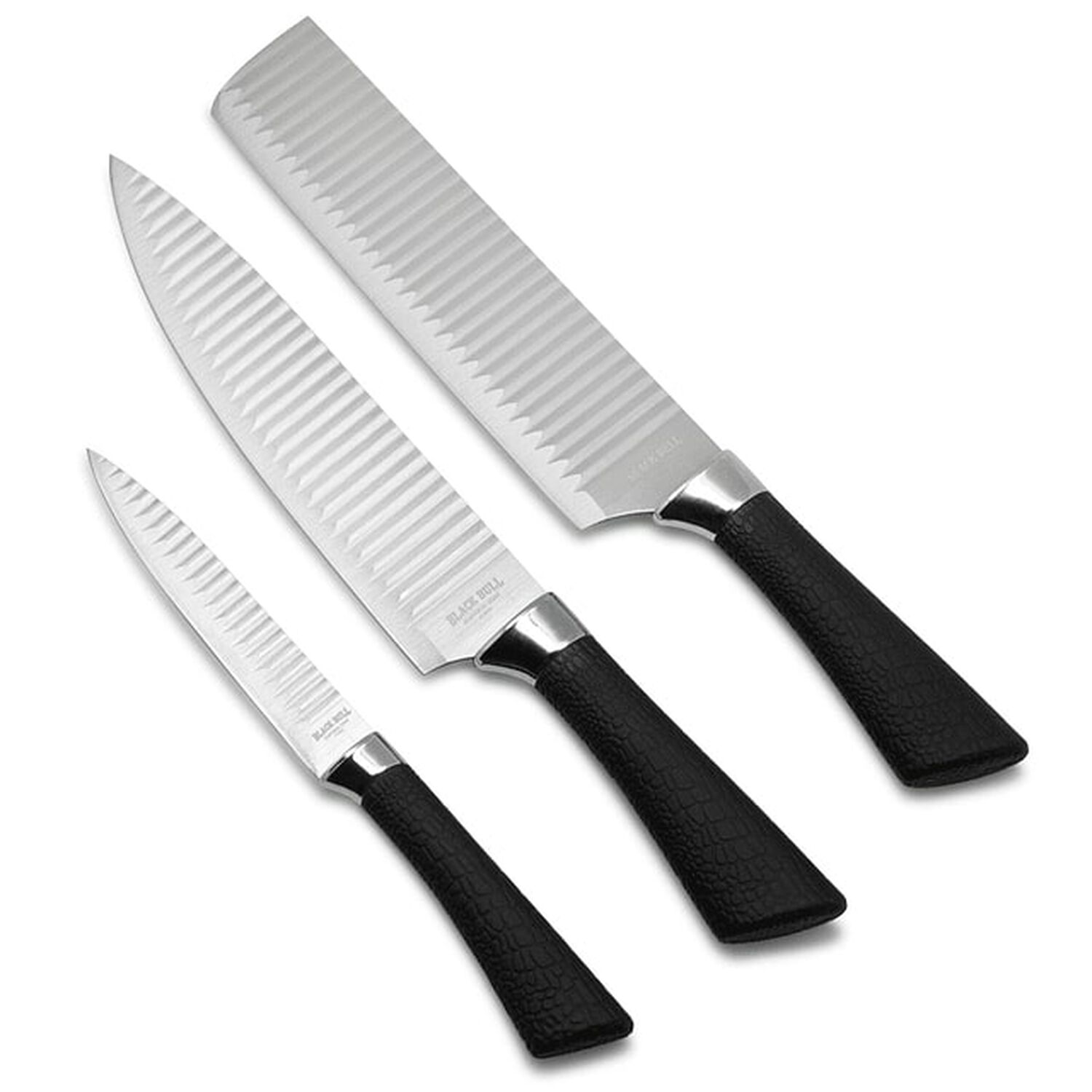 Set De 3 Cuchillos Wave Blackbull Antiadherente Acero image number 0.0