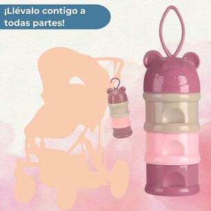 Dispensador De Alimentos Port&aacute;til Multicapa Libre De Bpa Beb&eacute;s Ni&ntilde;a