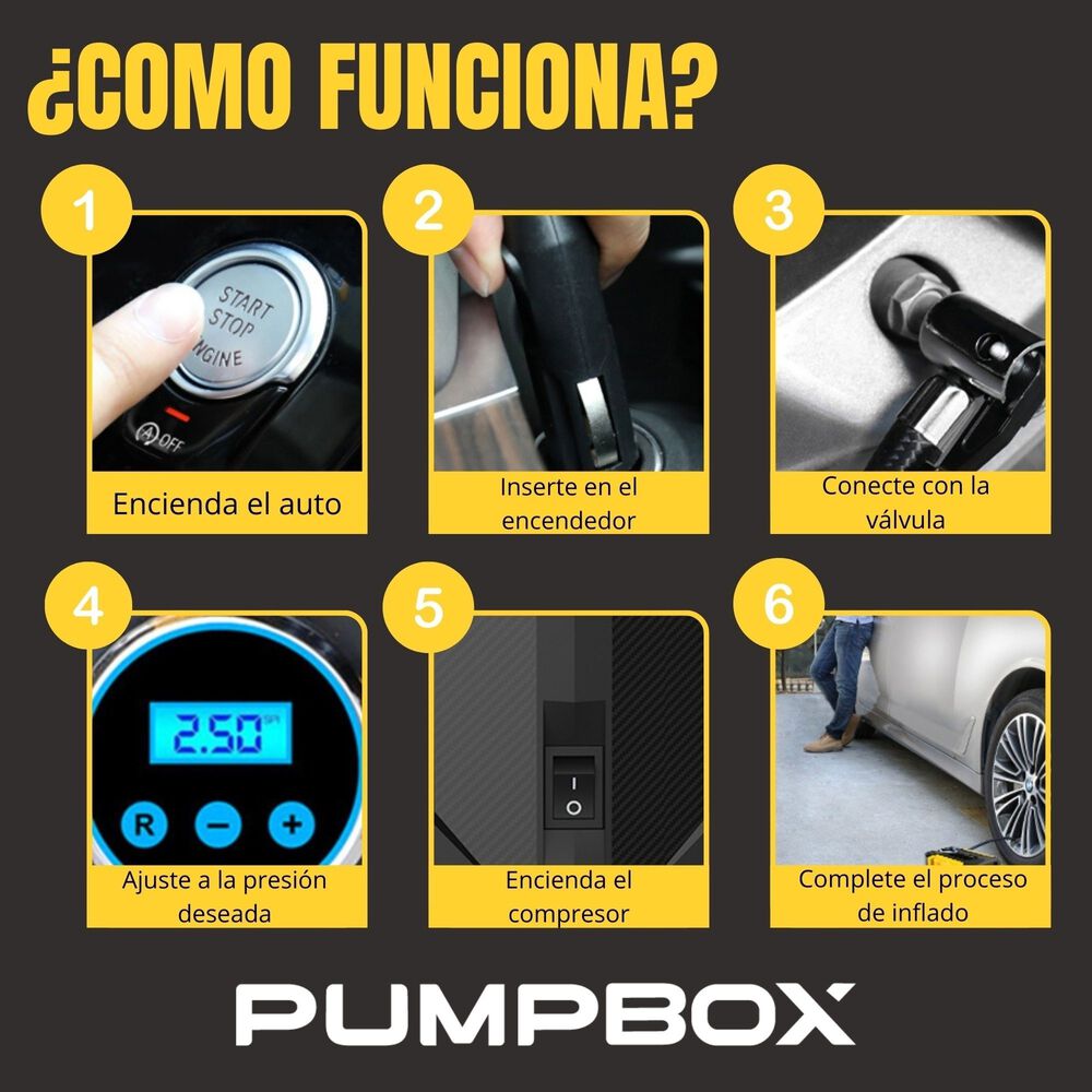Compresor De Aire Port&aacute;til Digital 12v Todo Neum&aacute;tico image number 9.0