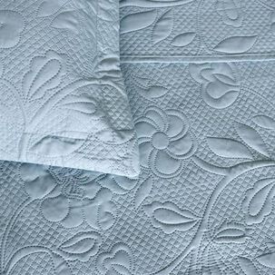 Quilt Andes Classic Celeste Agua 1.5 Plazas