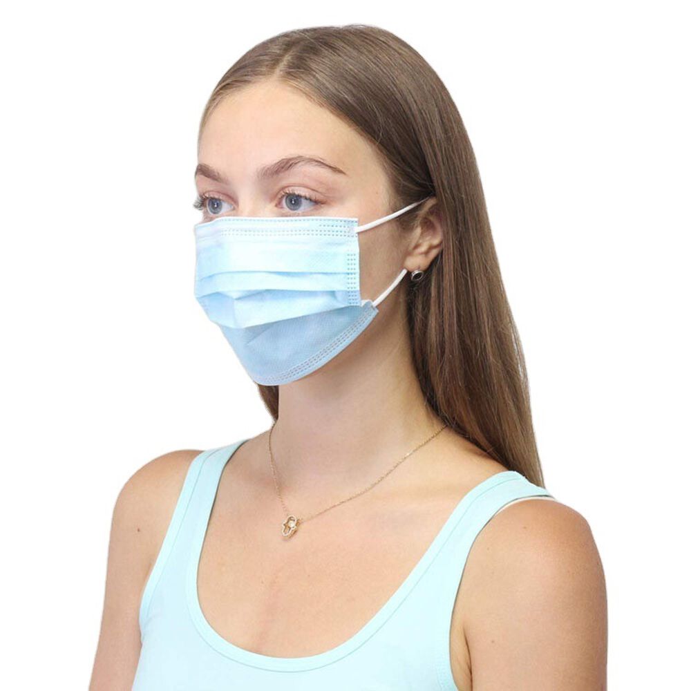 Mascarilla Desechable 3 Pliegues 50 Unidades image number 3.0
