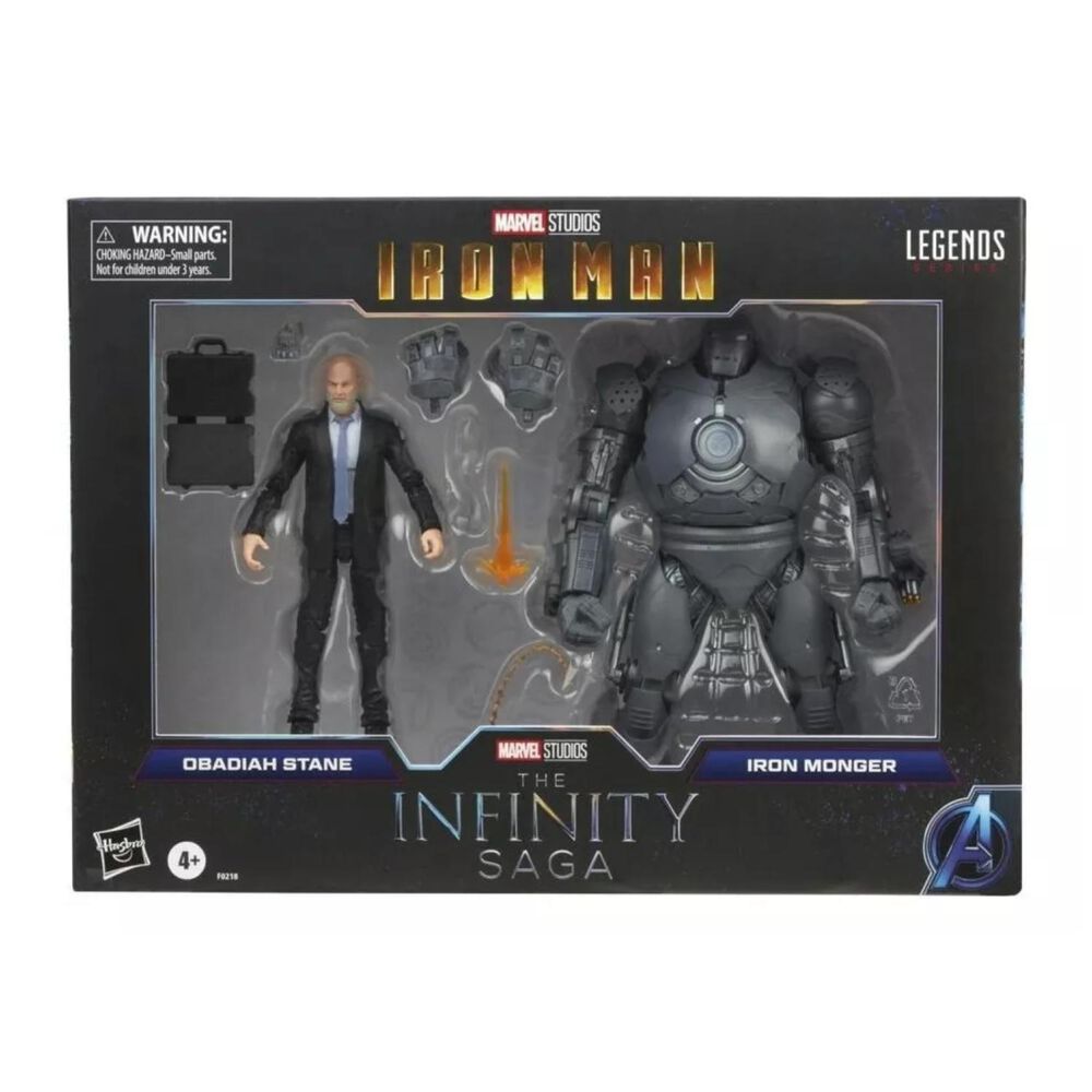 Pack 2 Figuras De Accion Obadiah Stane Y Iron Monger Marvel image number 2.0