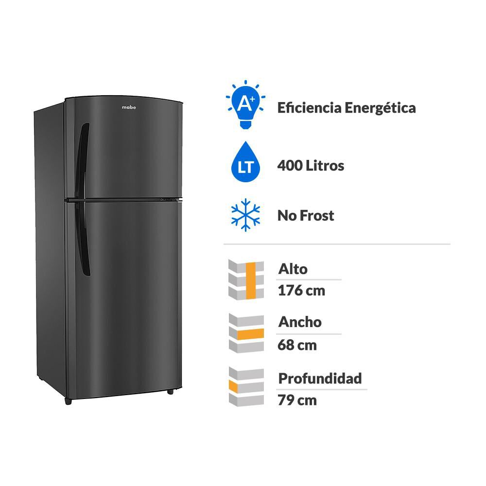 Refrigerador Top Freezer Mabe RMP400FHUG / No Frost / 400 Litros image number 1.0