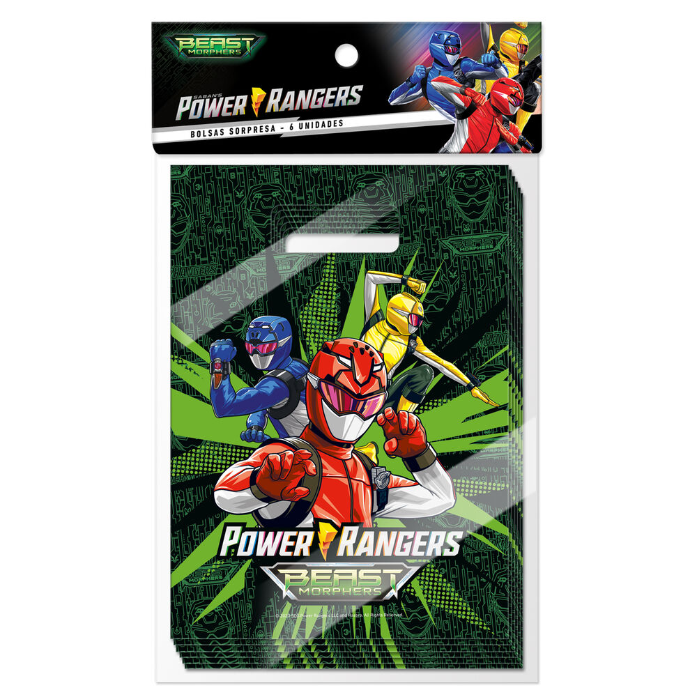 Set Cumpleaños Power Ranger Para 6 Personas Cotillón image number 11.0