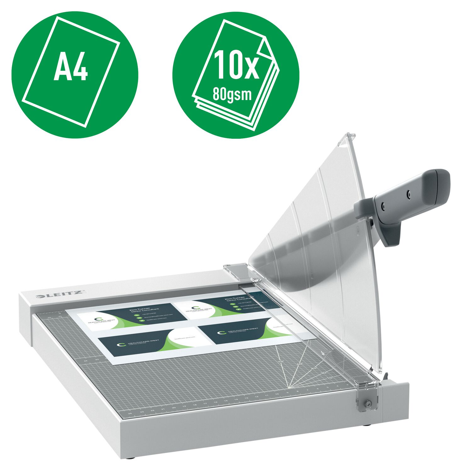 Guillotina De Palanca 1210g Precision Home A4 Con Longitud De Corte 30,5 X 30 Cm Para 10 Hojas - Leitz image number 2.0