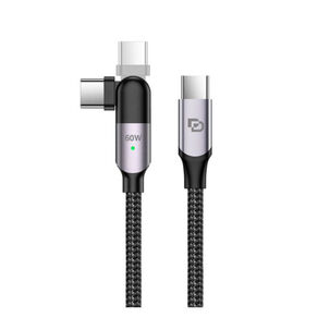 Cable Giratorio Dusted Usb C A Usb C 60w De 2m Rugged Negro