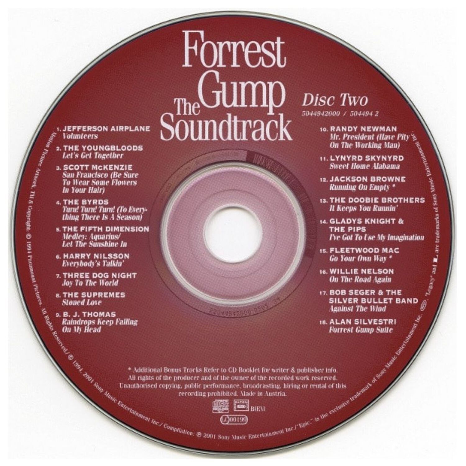 Forrest Gump - O.s.t. (2cd) | Cd image number 3.0