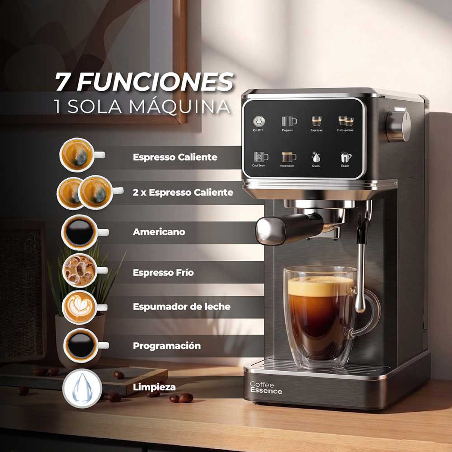 Cafetera Espresso Slim Shot 7 En 1 image number 4.0