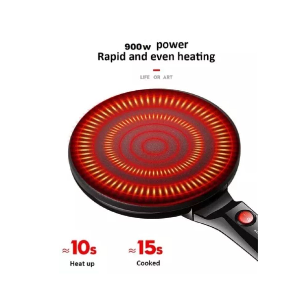 Panquequera Crepe Maquina Eléctrica+ Plato Batidor 20cm image number 6.0