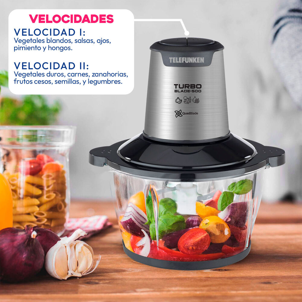 Procesadora De Alimentos 1.5lts Telefunken Turboblade 500 image number 6.0