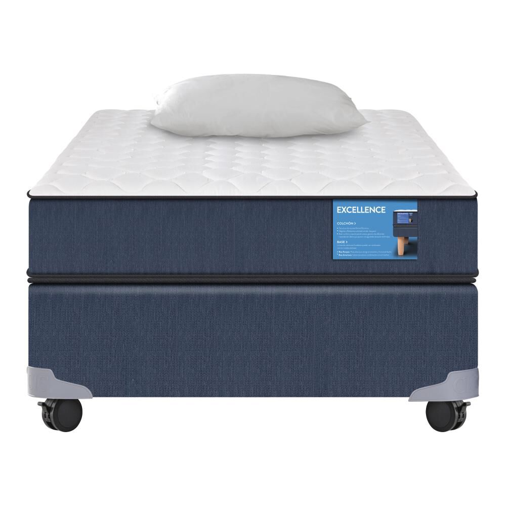 Cama Americana Cic Excellence / 1 Plaza / Base Normal + Almohada image number 0.0