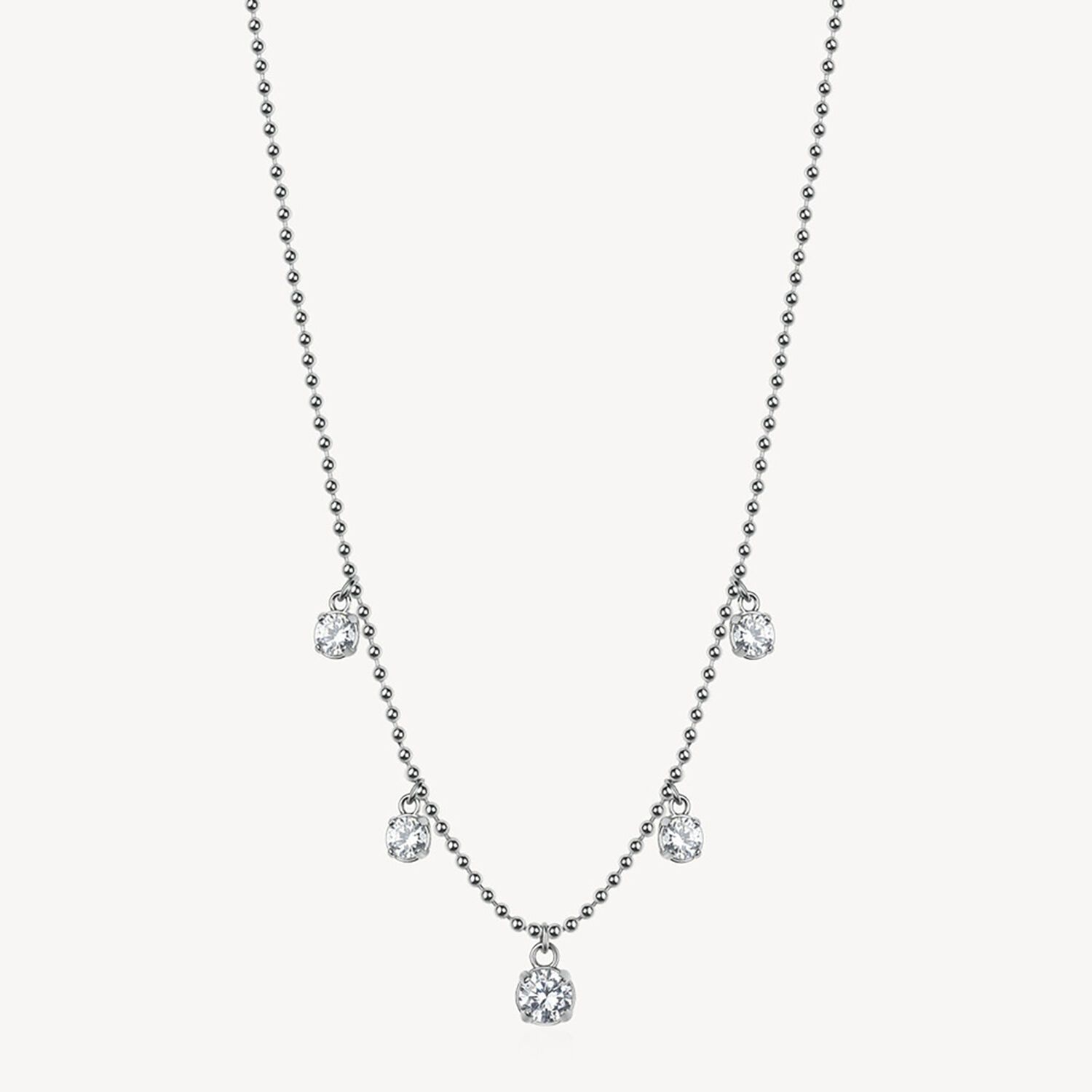 Collar Brosway Bein012 Plateado Mujer image number 0.0