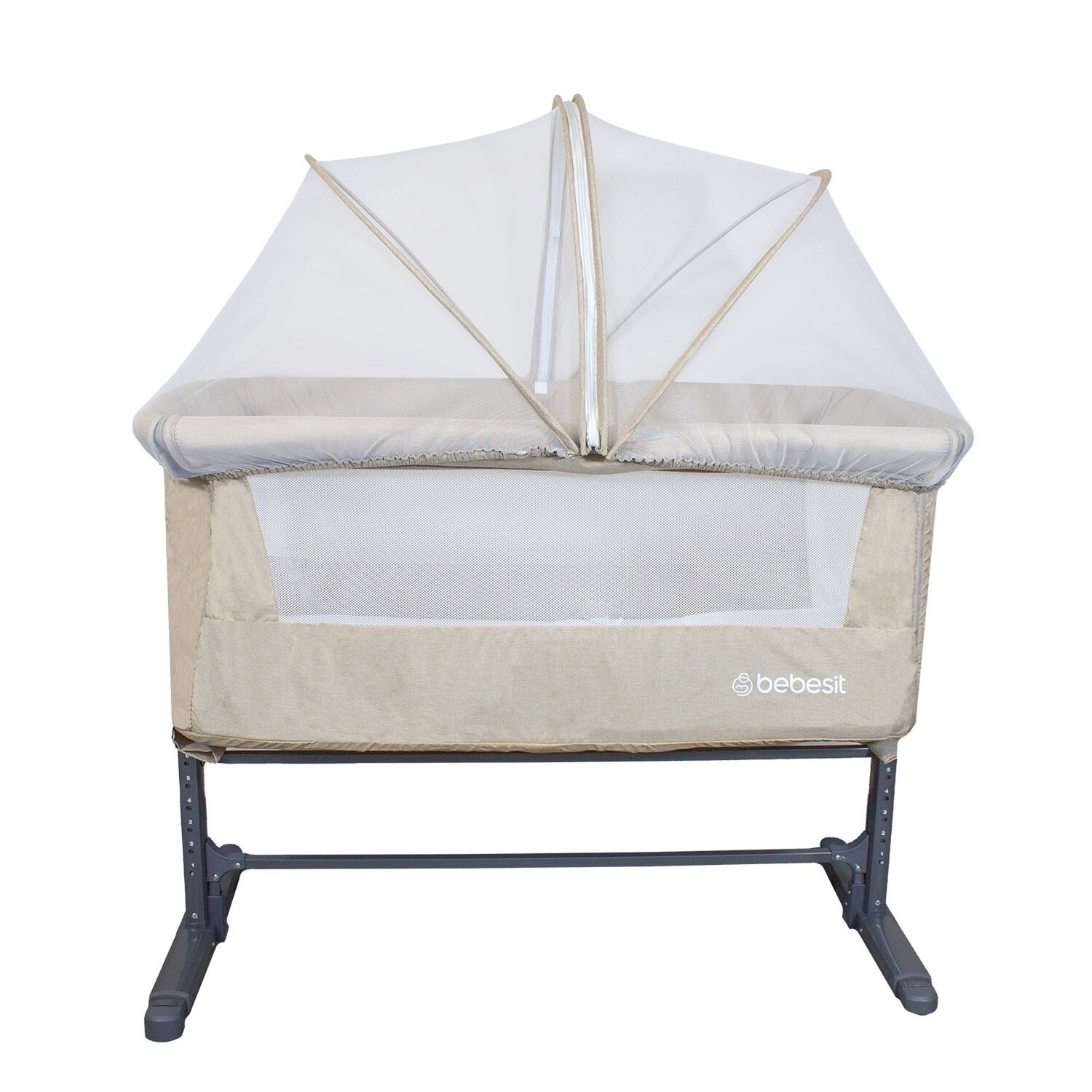 Cuna Colecho Con Mosquitero Myside Lx Beige Bebesit image number 1.0