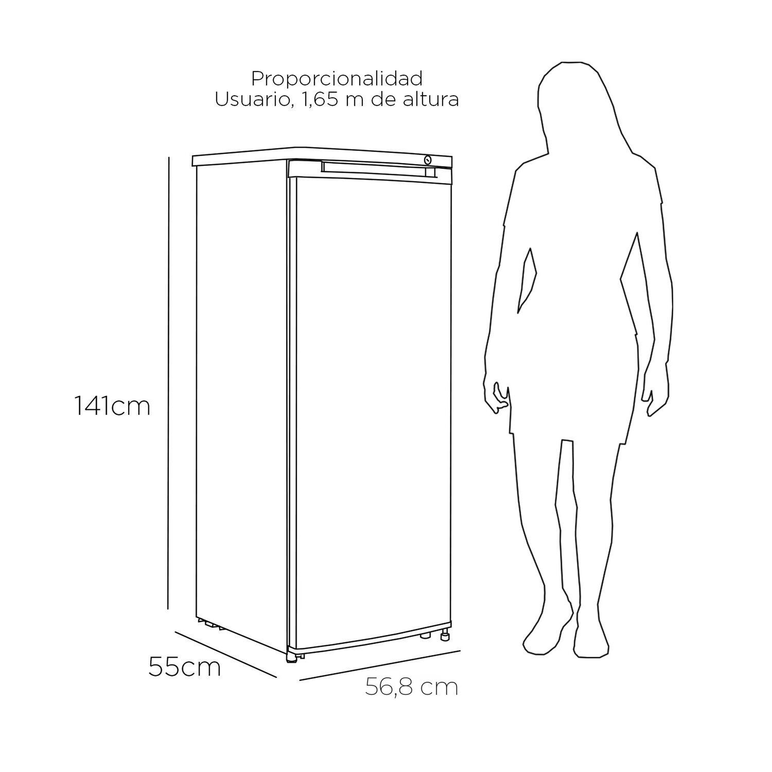 Freezer Vertical Frio Directo 180 Lts Lfv-200i Inox image number 7.0