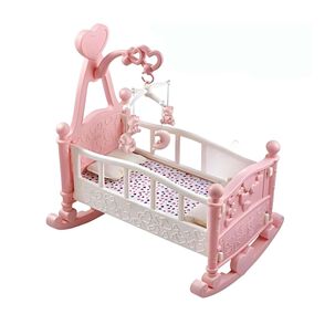 Juguete Cuna Para Mu&ntilde;ecas 53x53x32cm Rosado Infantil