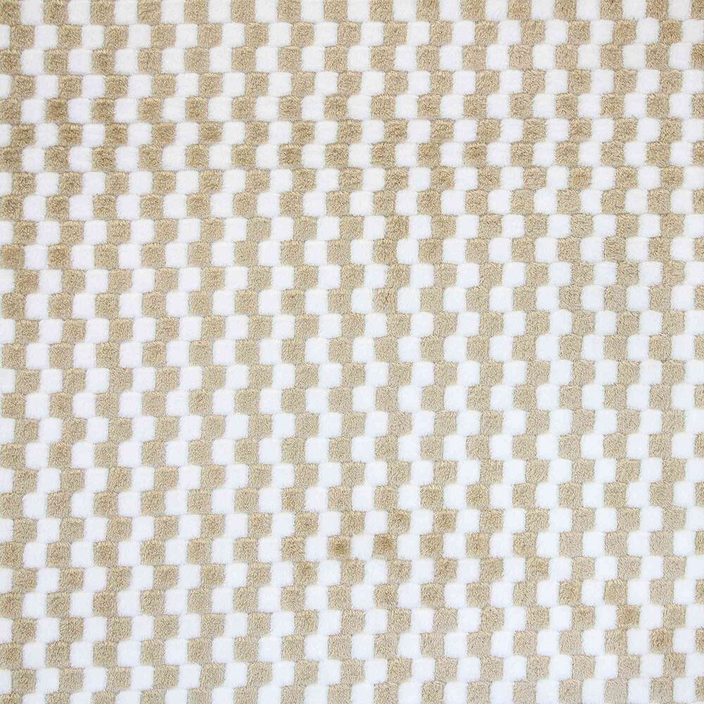 Alfombra De Ba&ntilde;o Nautica Home Memory Foam 50x80 Cm Cuadros Beige image number 3.0