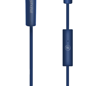 Audífonos Eb-mic Estéreo De Botón Con Mic Azul - Maxell