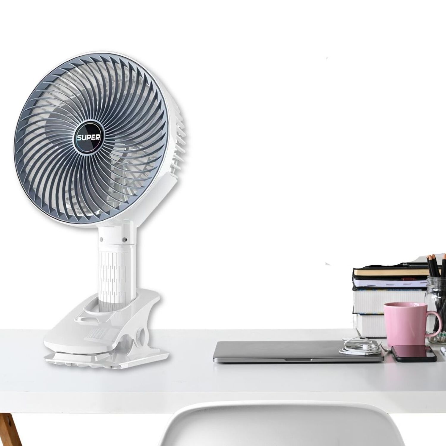 Ventilador De Escritorio Port&aacute;til Recargable 4 Modos De Uso Usb image number 1.0
