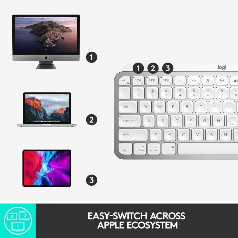 Teclado Logitech Mini Mx Keys Gris image number 2.0