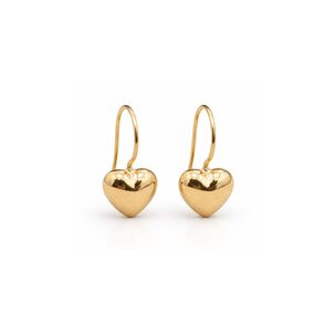 Aros Gancho Coraz&oacute;n 5mm Oro 18k Nacional 1gr Regalo Mujer Dorado
