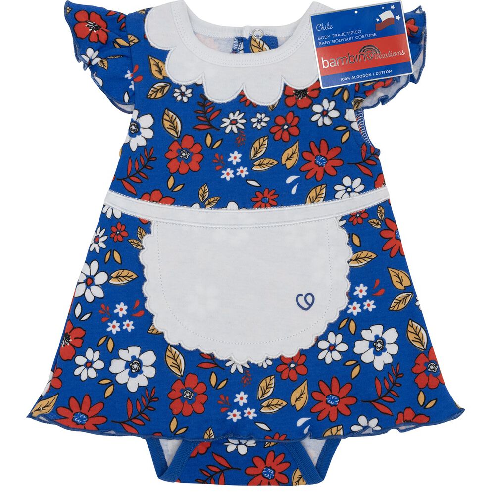 Body Huasa China Flores Fiestas Patrias Niña 18-24m image number 1.0