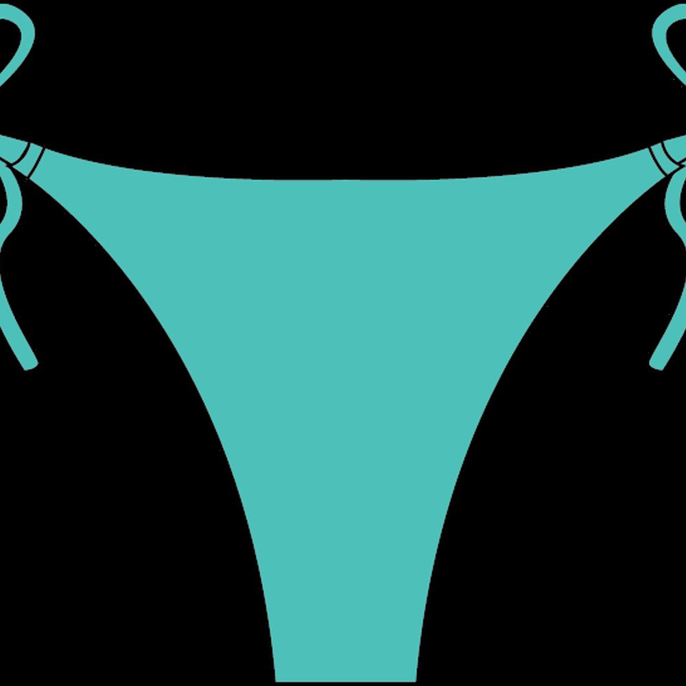 Bikini Calzón Colaless Con Amarras Turqueza image number 0.0