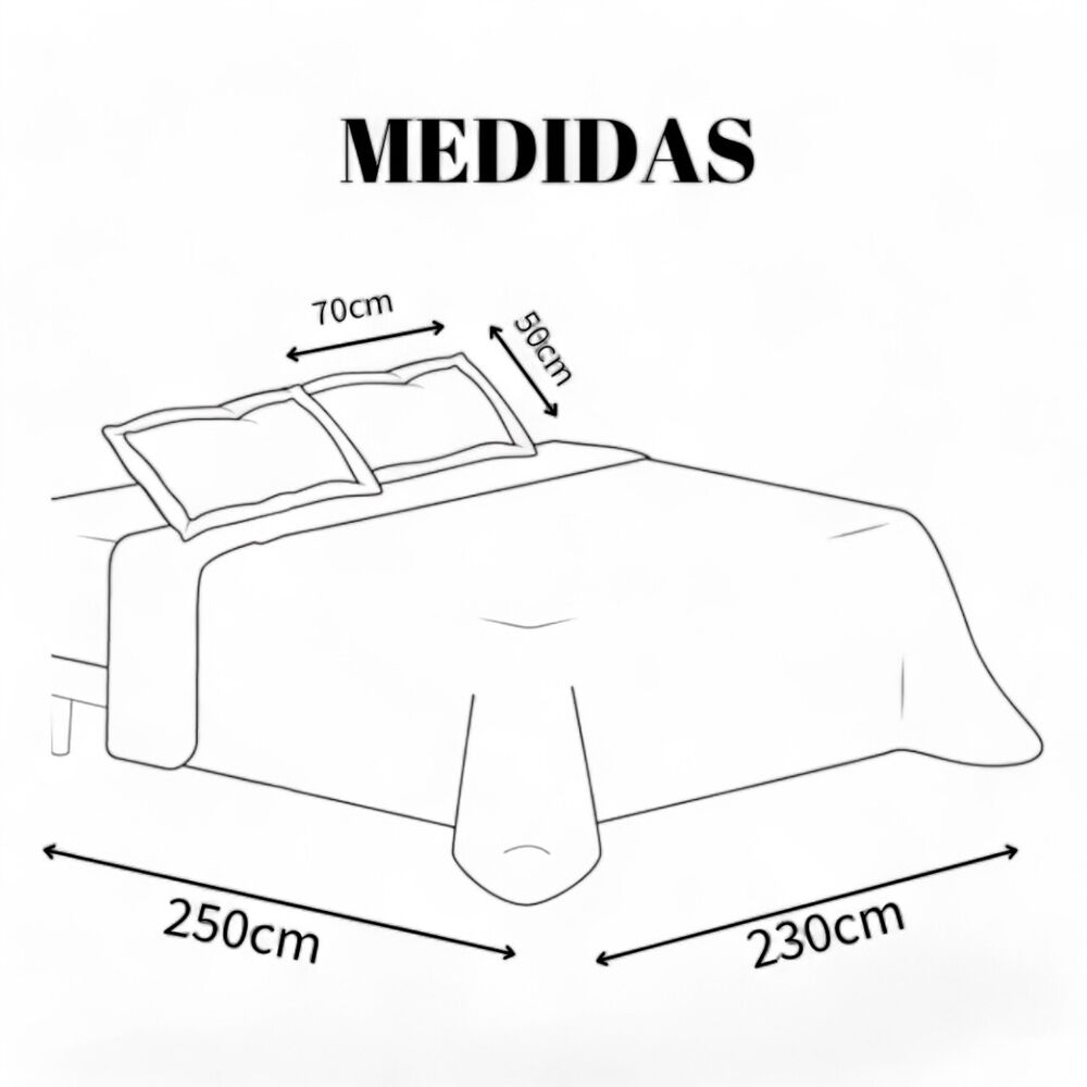 Cobertor De Verano 2 Plaza Unicolor Quilt image number 2.0