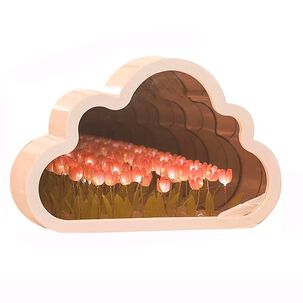 L&aacute;mpara Nocturna Forma De Nube 4x20x13cm Hogar