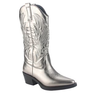 Bota Chalada Mujer West-22 Plateado Casual