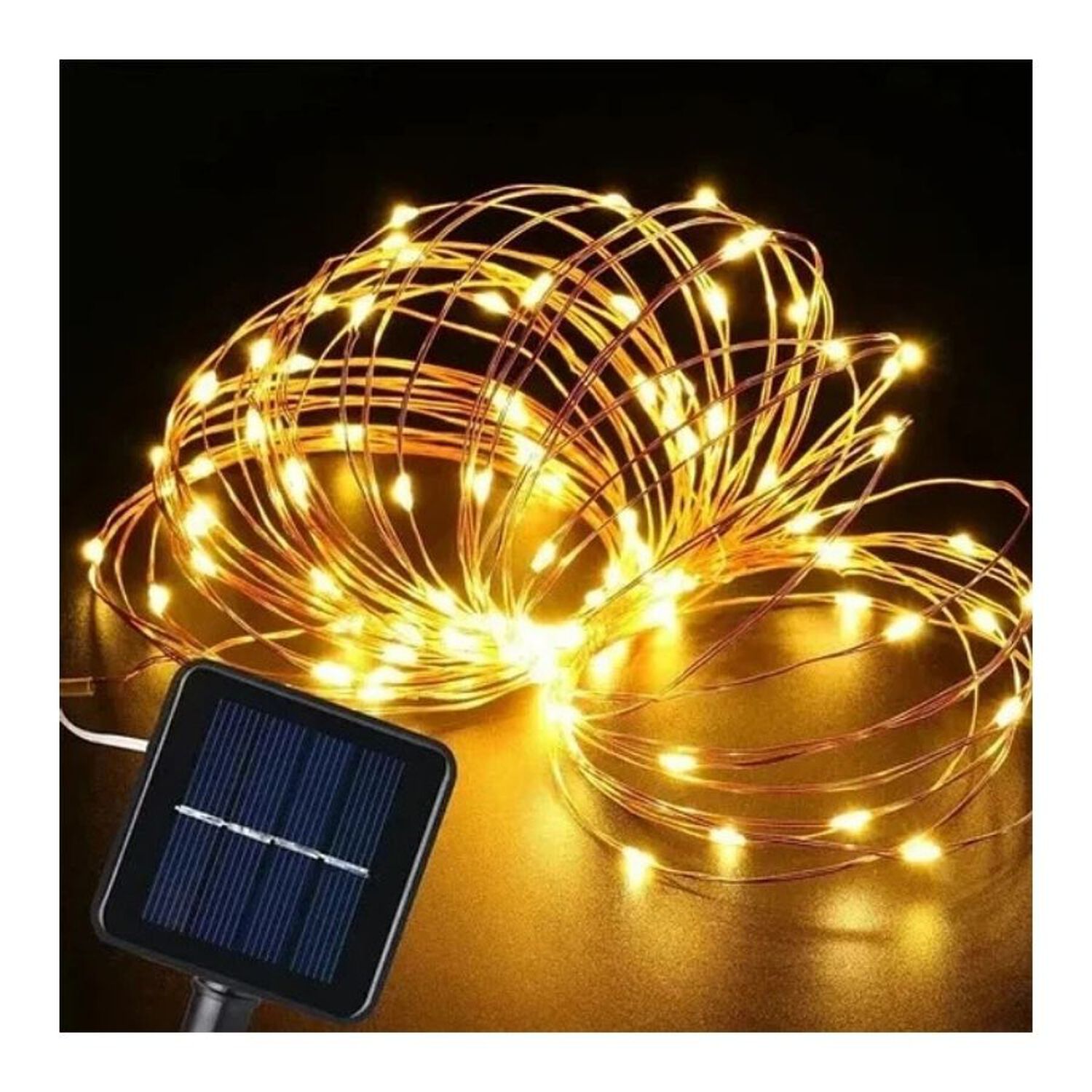 Luces Hadas Navidad Decorativas 20m Solares image number 1.0