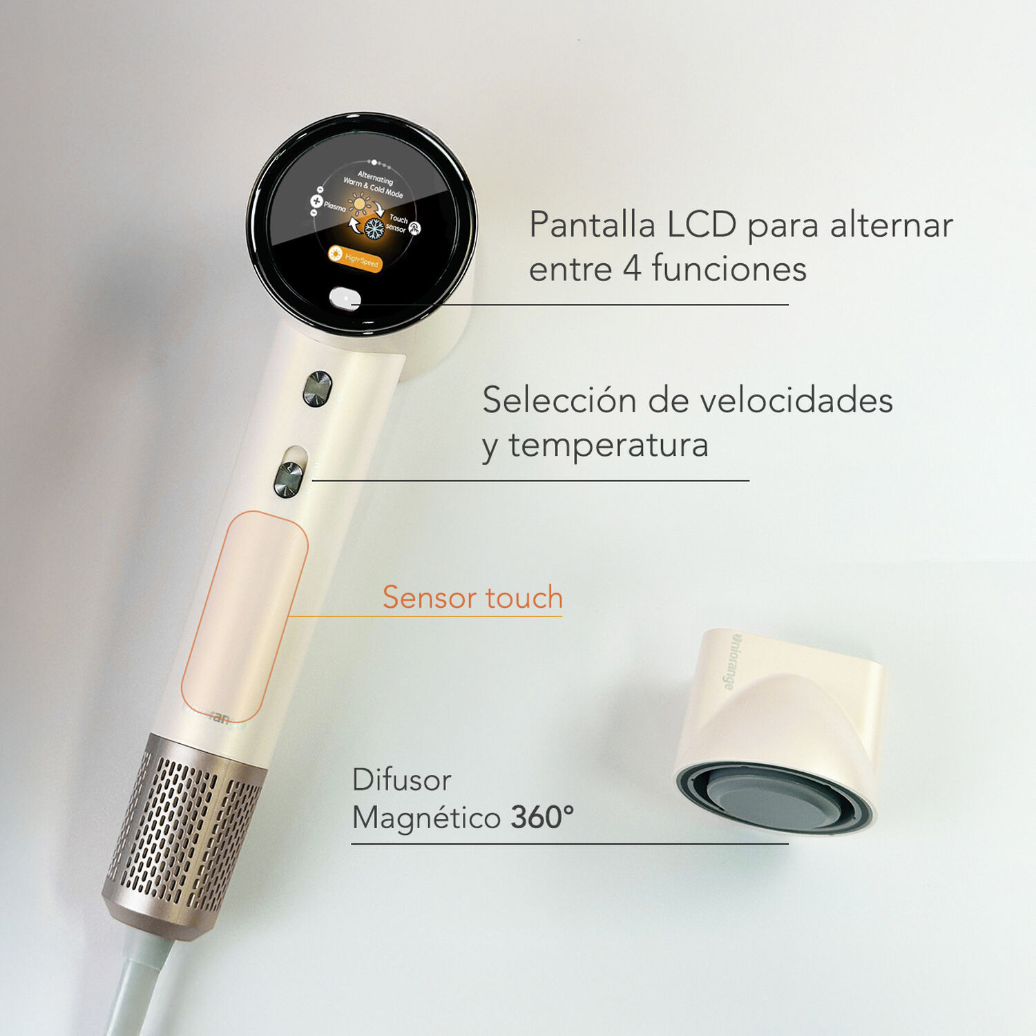 Secador De Pelo Con Plasma Antifrizz Osoji H6 image number 2.0