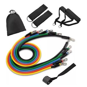 Set Bandas El&aacute;sticas Resistencia Para Ejercicios 11 Piezas