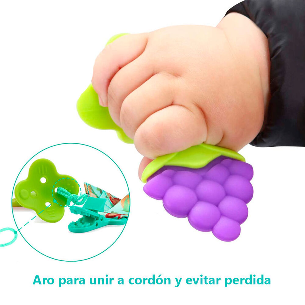Mordedor Silicona Fruta Rasca Enc&iacute;as Dentici&oacute;n Bebe Guagua image number 2.0